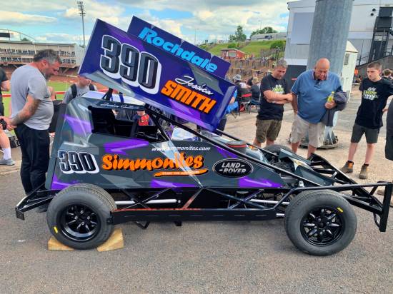 Jessica Smith's new F2 shale car was on static display

