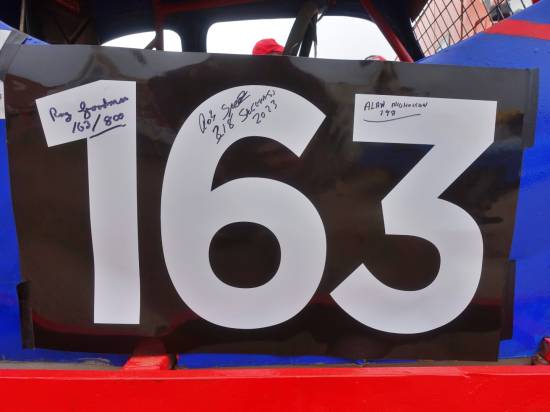 The autographed number
