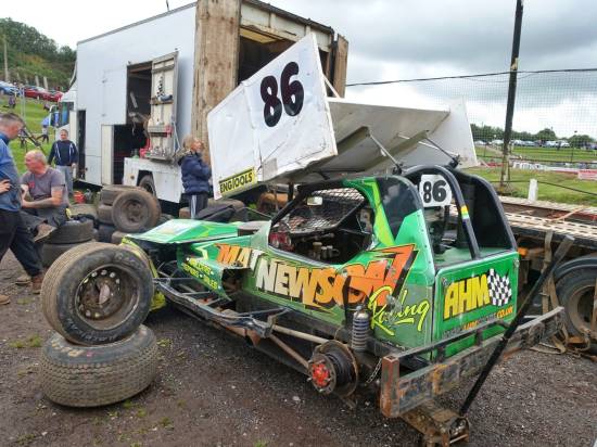 Welcome to the pit-scene on British Championship day at Hednesford - We start with John O'Brien
