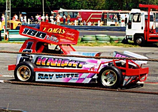 180 Ray Witts's first tar car, pictured lining up for its first ever race, at NIR
