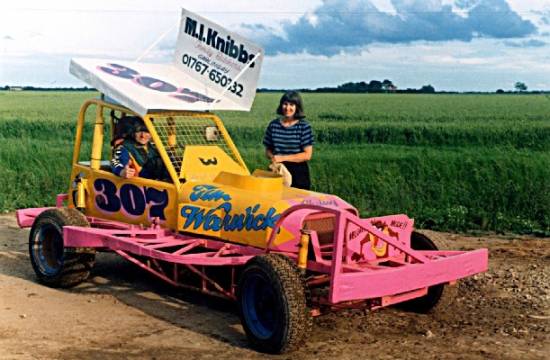 307 Tim Warwick with Chrissie (formerly 302) at Skeggy in 98
