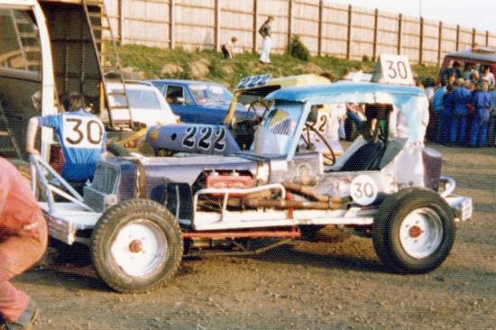 30 Dave Taylor with his Jag engined car at NIR in '77 (Salvaged from a dud film)
