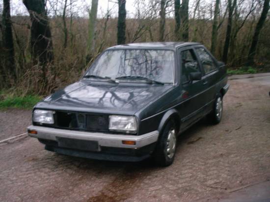 Volkswagen Jetta
Before it was to become a rodeo (sort of banger) car
