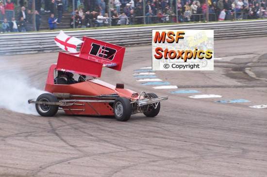 13 Andy Ford comes last in speedway so decides too showboat instead
