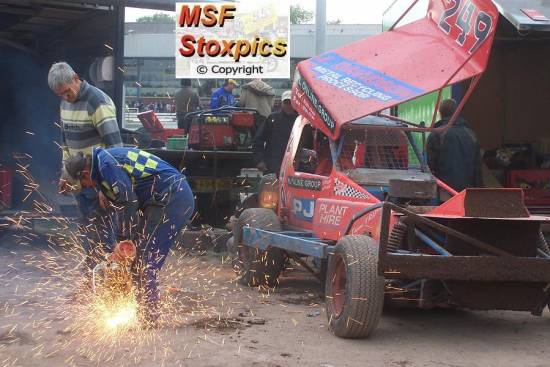 Sparks Fly for 249 Joff Gibson
