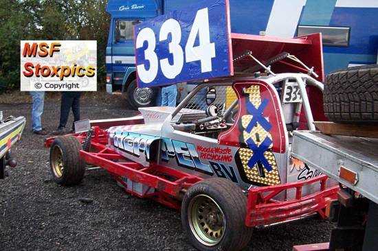 334 Dave Atkinson ex V8 racer in the 180 car
