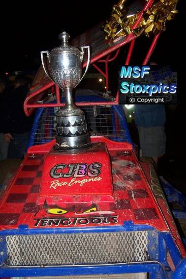 World Trophy sits on the 390 car
