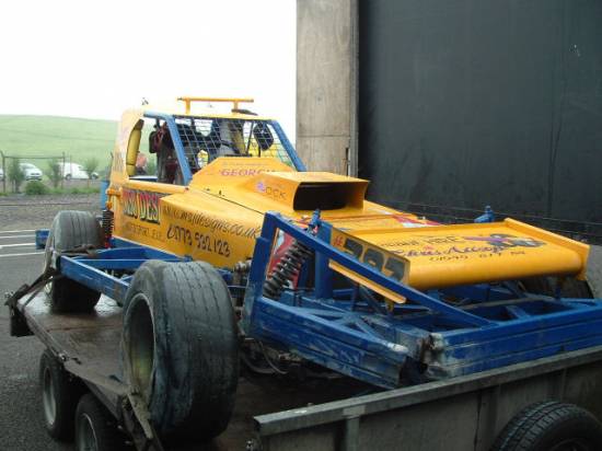 397 in the pits, picked up considerable damage from the Cowdie final
