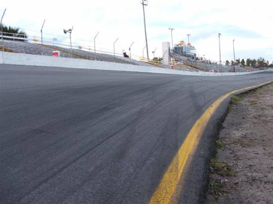 New Smyrna track shot just entering turn 1, look at that camber!
