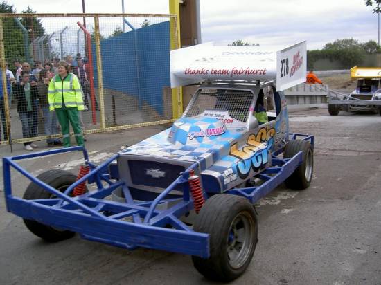 BriSCA F1 Driver 278 Mike Ashcroft
..with "Thanks to Team Fairhurst"
