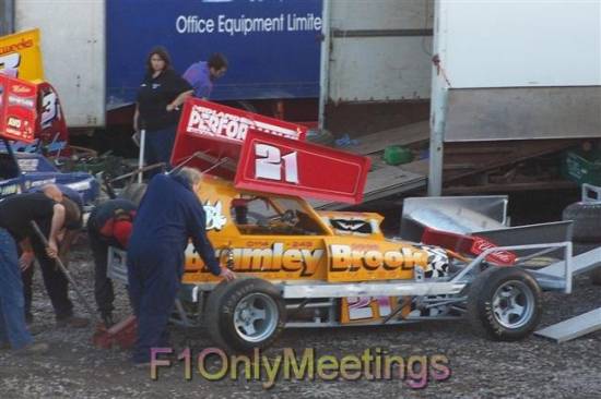 21 Mark Gilbank before wiping out the front end
