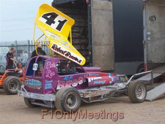 41 Rober Broome with the ex-51 Nick Smith shale car
