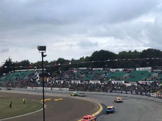Sadly the grandstands were largely empty
