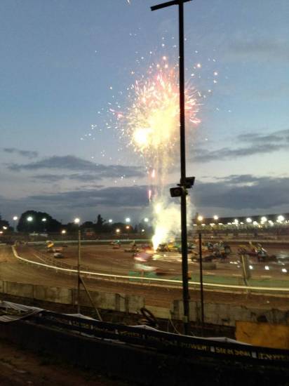 Someone taking the mickey with some fireworks for the V8 World....
