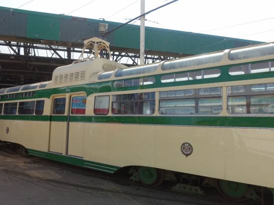 They were one of the largest single deck trams built and featured silent running bogies
