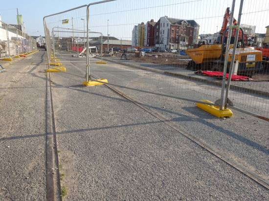 A section of street track which gave an alternative way into the depot
