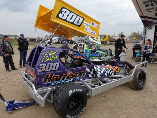 Paul Carter had a crash fest of a weekend with damage to repair on a regular basis
