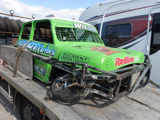 The Mini's were in the wars as well. Here's Josh Wilson's car.
