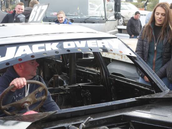 Jack Overy. Daughter Lauren (1300 Saloon racer), there to support dad.
