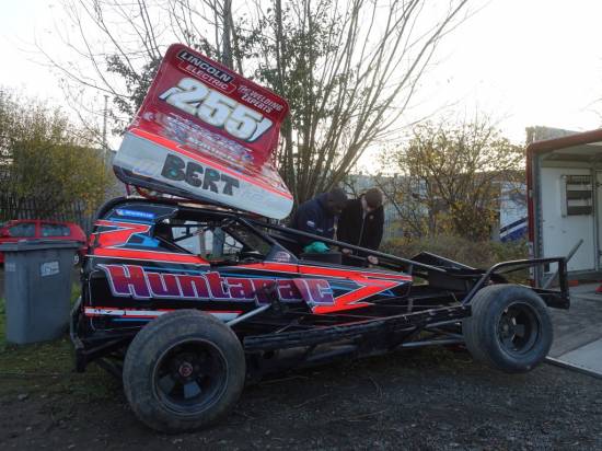 Andrew Lomas in the 220 shale car
