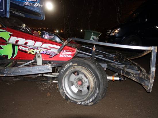 The 175 car after Karl's last bender attempt on 242 in the U25's
