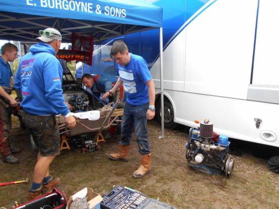 Engine change for the Burgoyne team
