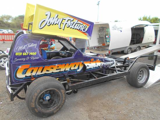 John Fortune used the front bumper all night. He put a huge last bender on 308 for 3rd place in the Final.
