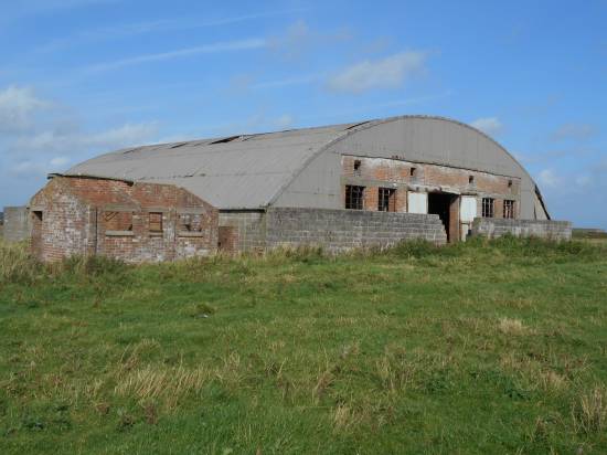 Plenty of original wartime buildings still stand. Here's one of the old hangars.
