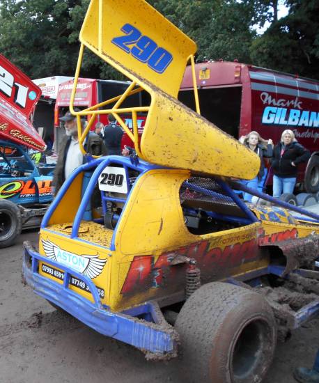 Jay Tomkins in the Billy Tom car
