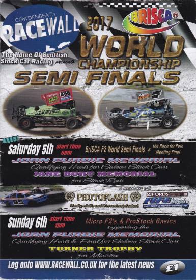 F2 semi finals at Cowdie (Info in the Off Season post).
