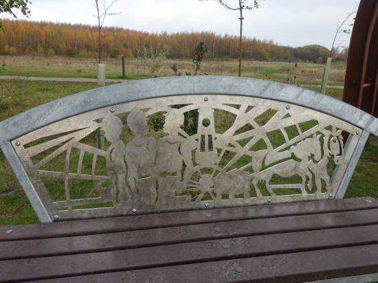 The garden is dedicated to all the miners who lost their lives, or were seriously injured here
