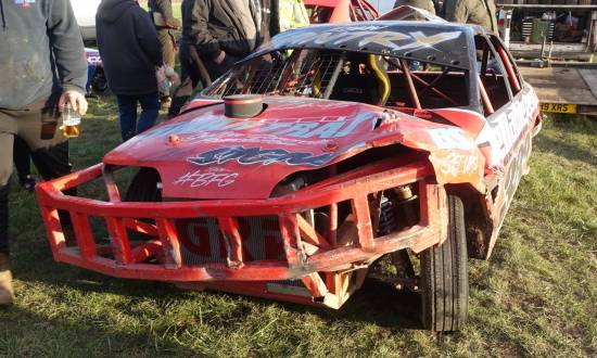 Ryan Santry's front end after being fired in hard by 730
