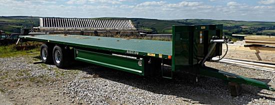 A new flat deck low loader trailer from Bailey Trailers of Sleaford
