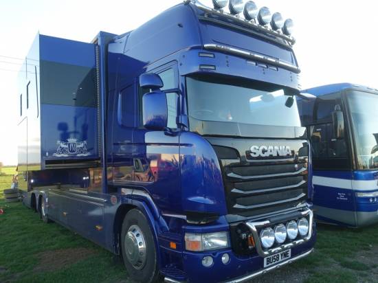 This gleaming R series Scania is part of the Burgoyne squad
