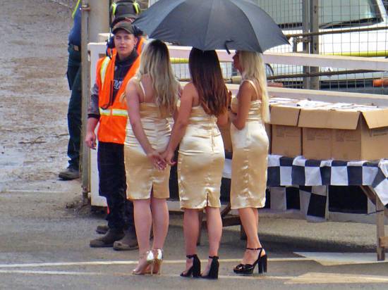 "We're the Buxton grid girls, you've no chance lad!"
