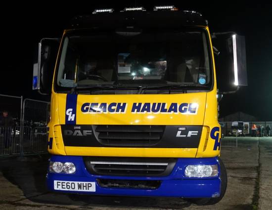 A DAF LF from meeting sponsors Geach Haulage
