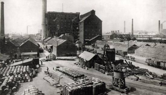 Abram Lyle's refinery at Plaistow in 1882
