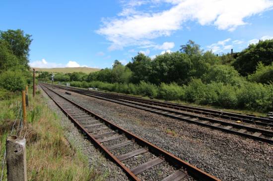 Looking north from close to Diggle Junction signal box
