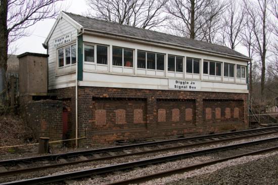 The signal box was built in 1885
