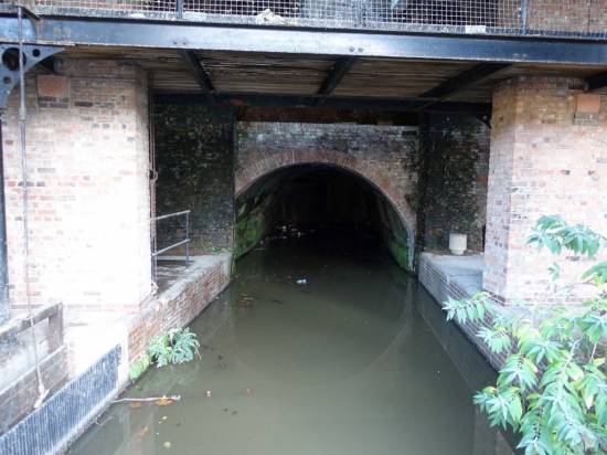 One of the boat tunnels at the Grocers' Warehouse
