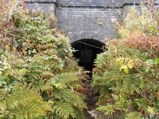 The old foot tunnel underneath the railway
