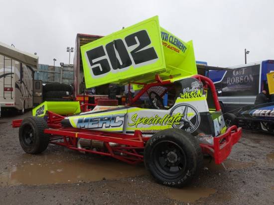 A big wing on the Ricky Wilson car
