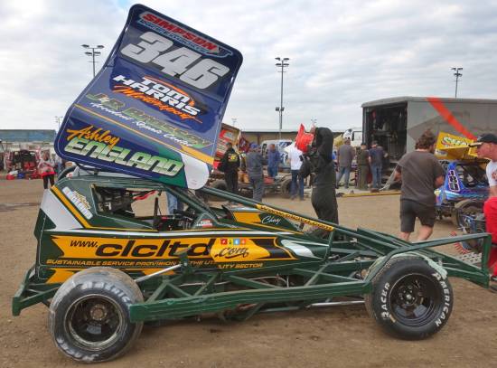 Welcome to the King's Lynn pit scene - Starting with late arrival Ashley England
