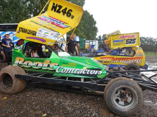 Ethan Levien in the Kelvin Hassell car
