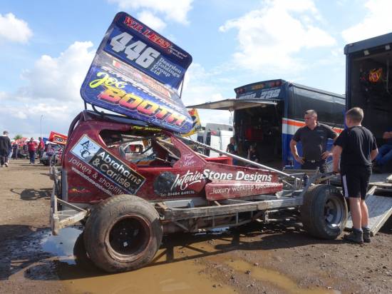 Joe Booth had a front axle to straighten later

