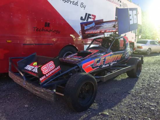 Welcome to the Hednesford pit scene - First up is Jordan Falding
