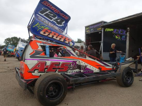 Kyle Gray copped for a fair bit of damage later on after getting collected in turn 1 during Heat 1
