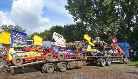 The arrival of the Mat Newson cars
