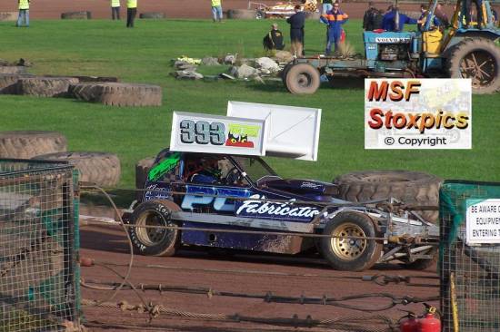 393 Dave Plumbley at Belle Vue in the ex FWJ Tarcar
