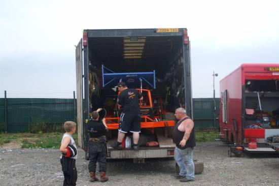 Tony Smith Car being unloaded
